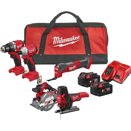 Kombipaket MILWAUKEE M18 BLCPP5A-502B 18 V